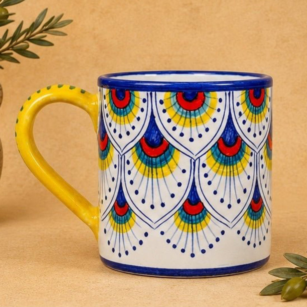 Intreccio Hand-Painted Italian Coffee & Tea Mug
