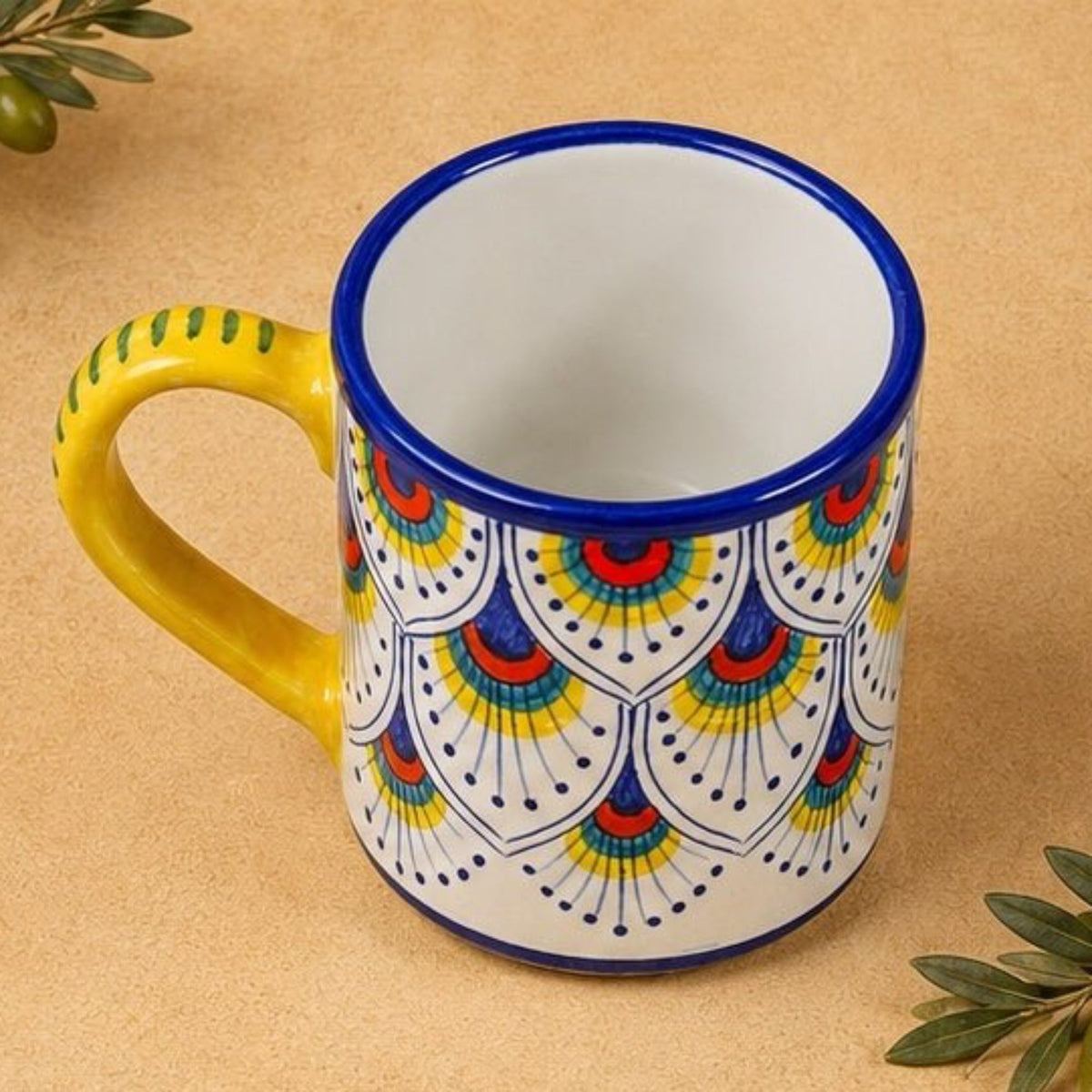Intreccio Hand-Painted Italian Coffee & Tea Mug