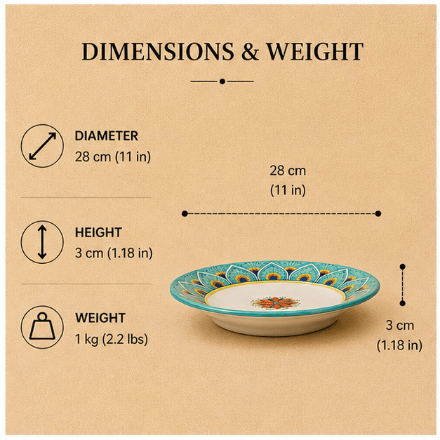Intreccio Teal Rimmed Soup & Pasta Bowl | Hand-Painted Italian Soup Bowl from Deruta