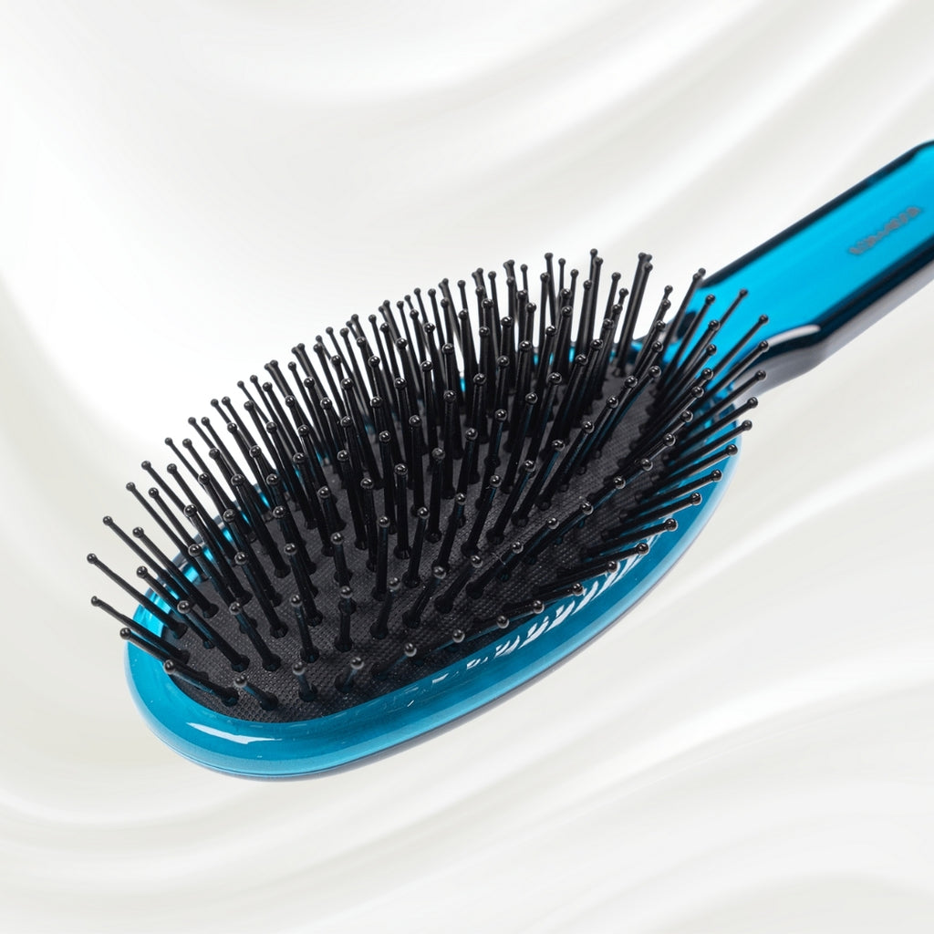 All Seasons Synthetic Pin Hair Brush - Pneumatic Cushion for Thick & Coarse Hair