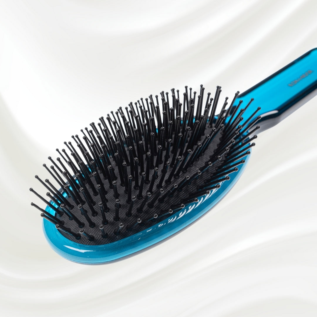 All Seasons Synthetic Pin Hair Brush - Pneumatic Cushion for Thick & Coarse Hair