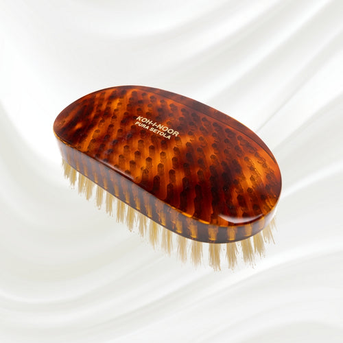 Brosse Militaire en Soies Naturelles Jaspè - Toilettage Cheveux et Barbe Homme