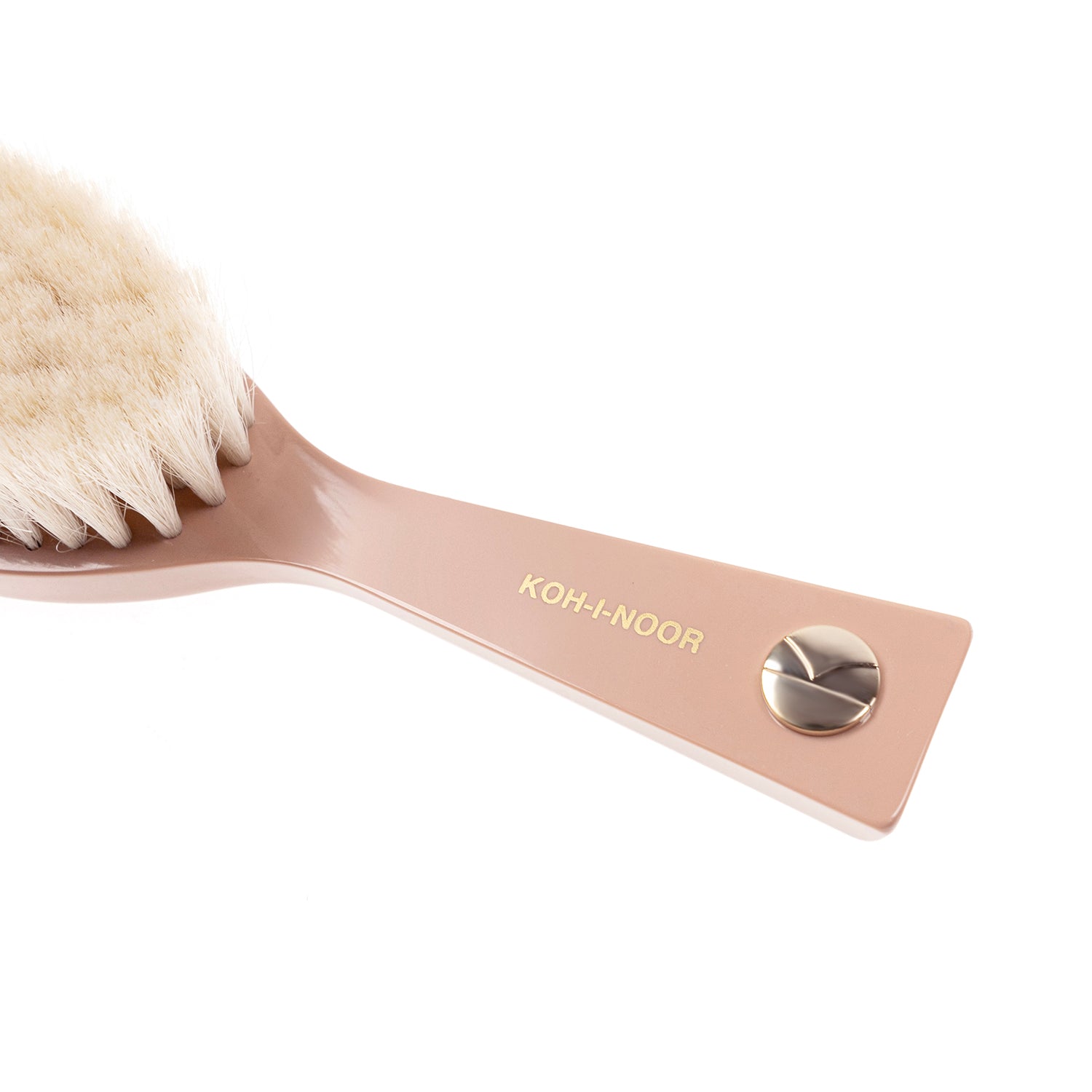Cepillo para bebé con cerdas de cabra en tonos pastel