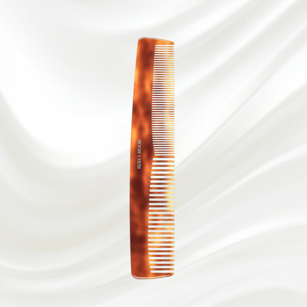 Tortoiseshell comb on a white background