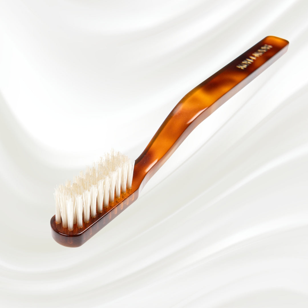 Jaspè Natural Bristle Toothbrush - Eco-Friendly Cellulose Acetate Handle
