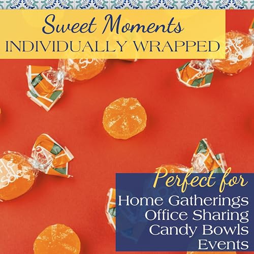 Promotional graphic for 'Sweet Moments' individually wrapped treats on a red background with text about use cases.