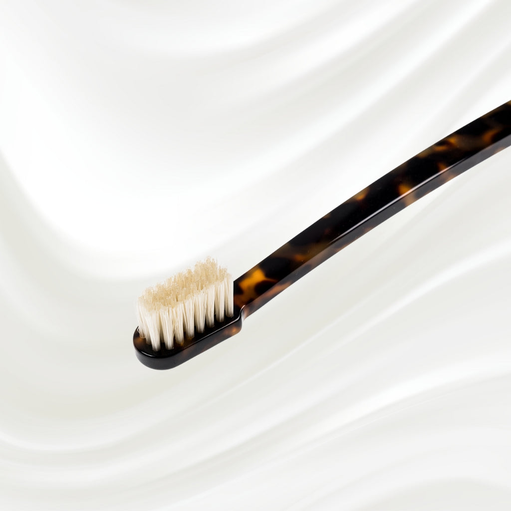 Brosse à Dents à Soies Naturelles Coccola - Medium | Acétate de Cellulose de Luxe