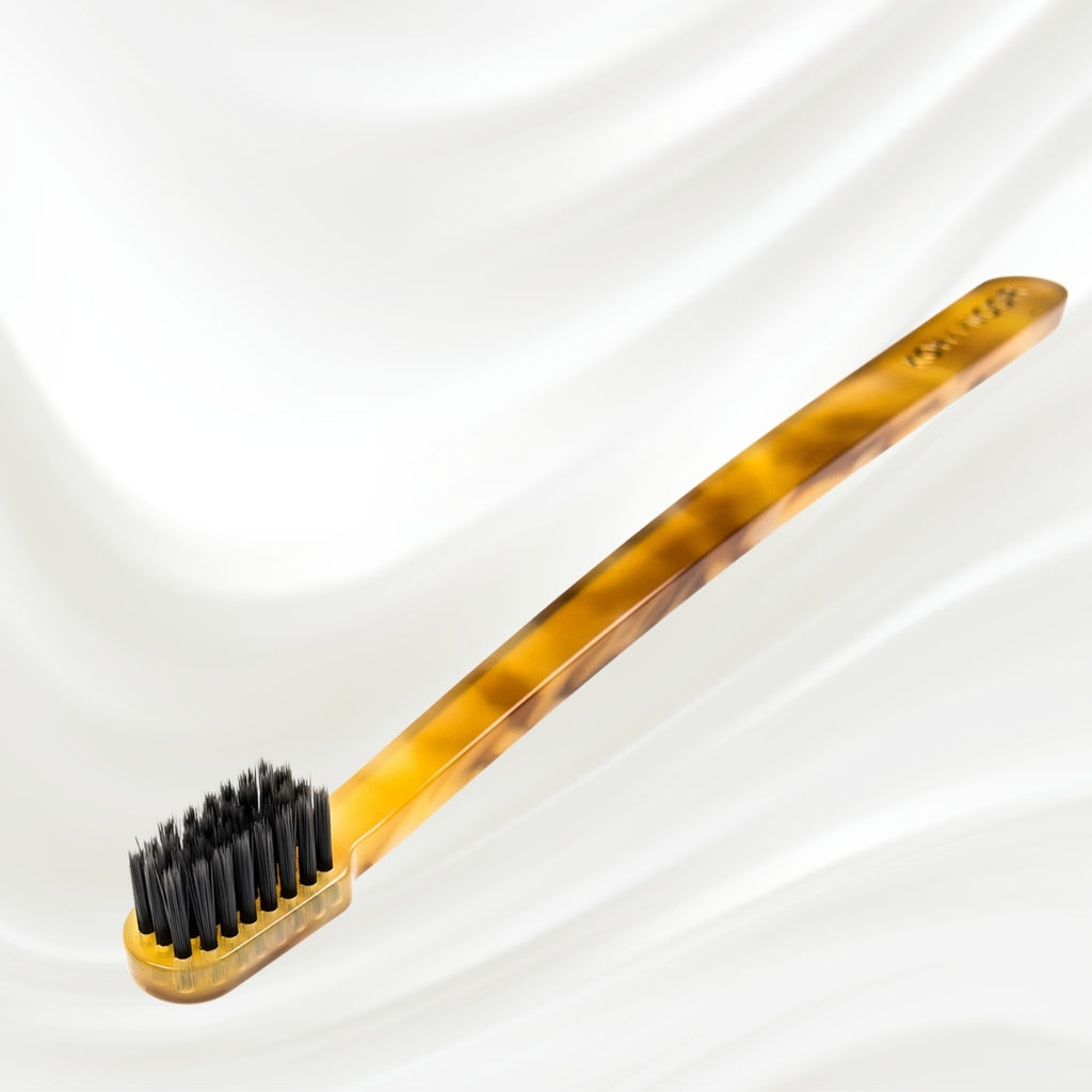 Coccola Carbon Bristle Toothbrush - Soft Italian Acetate with Protective Case