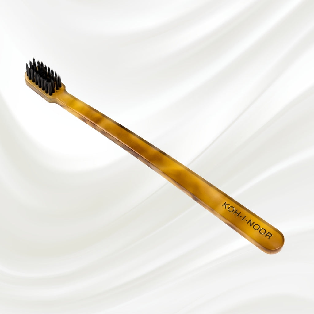 Coccola Carbon Bristle Toothbrush - Soft Italian Acetate with Protective Case
