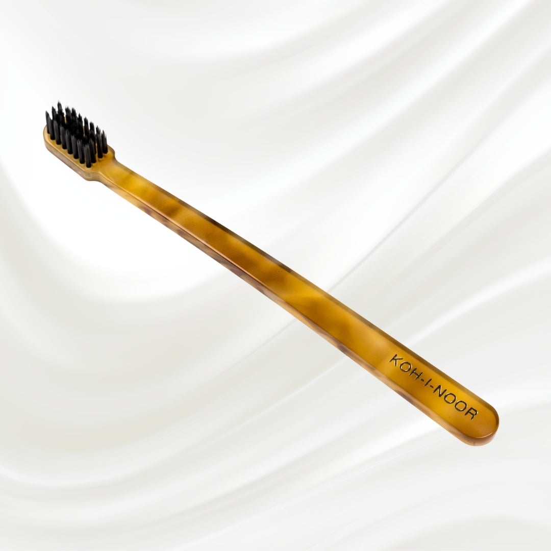 Coccola Carbon Bristle Toothbrush - Soft Italian Acetate with Protective Case