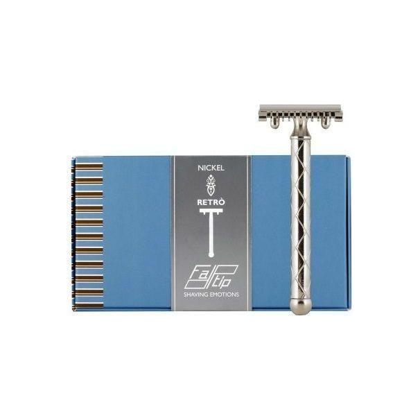 Fatip Retro Double Edge Safety Razor Nickel Open Comb