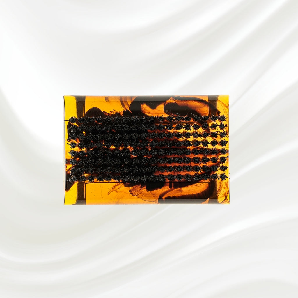 938 KOH-I-NOOR Jaspe double side nail brush with boar bristle