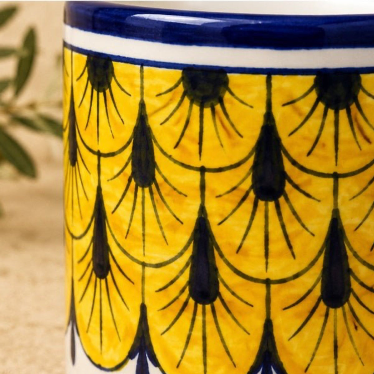 Stratificata Coffee & Tea Mug | Hand-Painted Italian Mug from Deruta