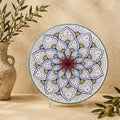 Intreccio Teal Charger Plate | Hand-Painted Italian Charger Plate from Deruta