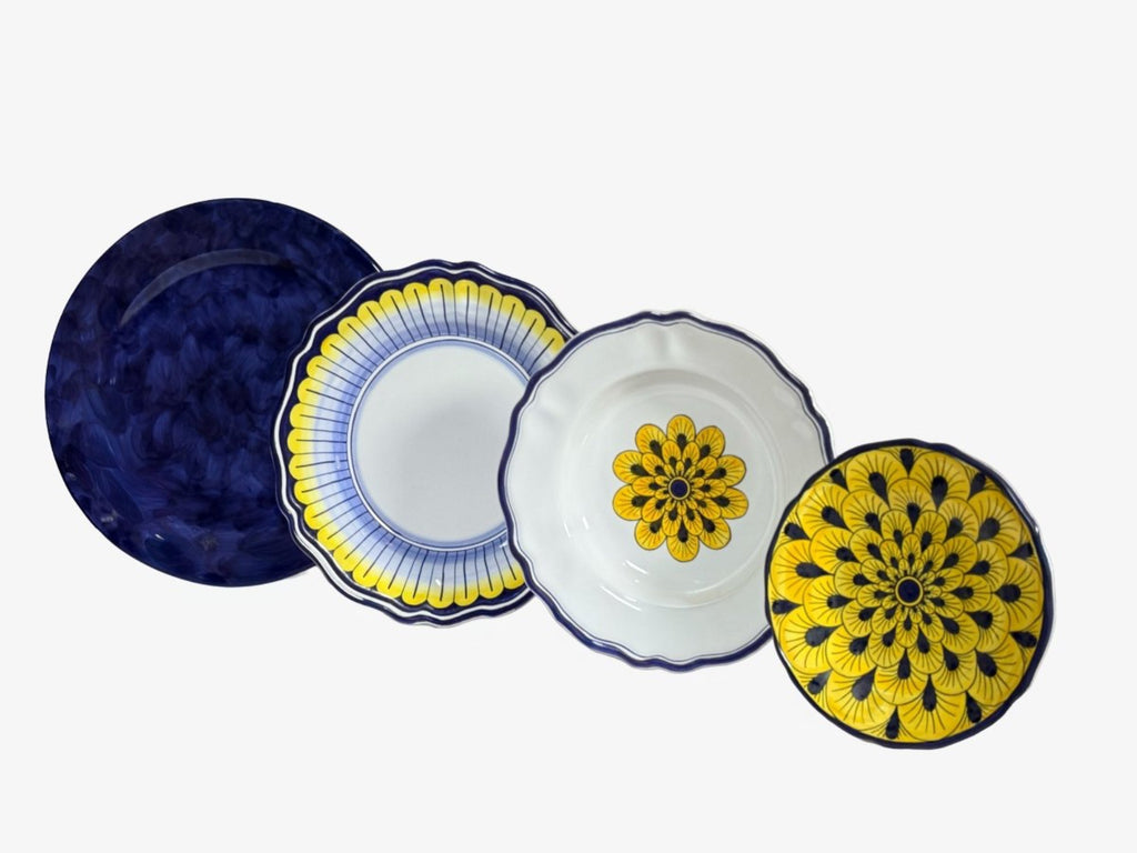 Stratificata 4-Piece Hand-Painted Italian Place Setting