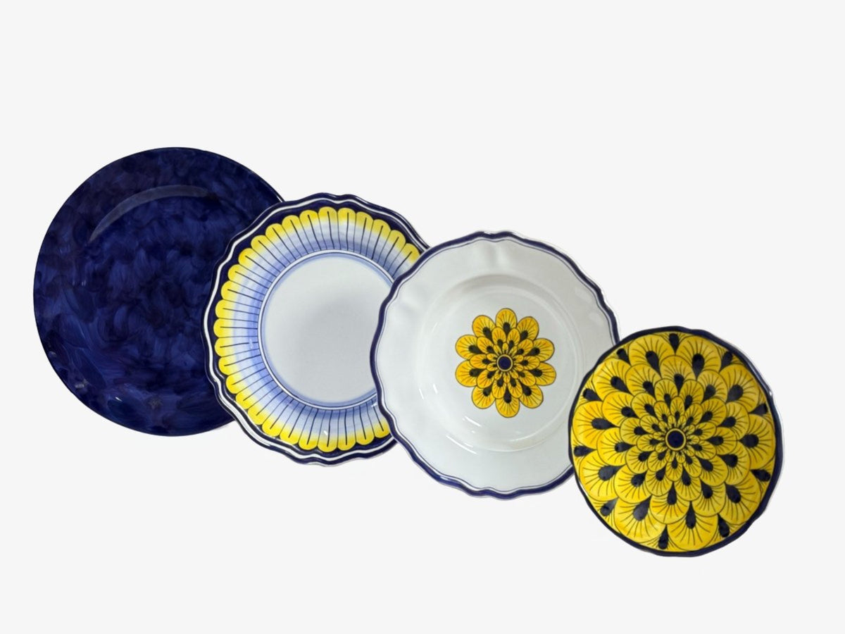 Stratificata 4-Piece Hand-Painted Italian Place Setting