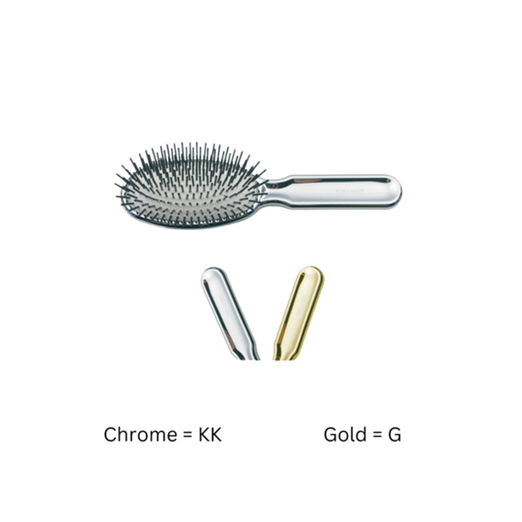 Metallic Pneumatic Oval Synthetic Pin Hairbrush