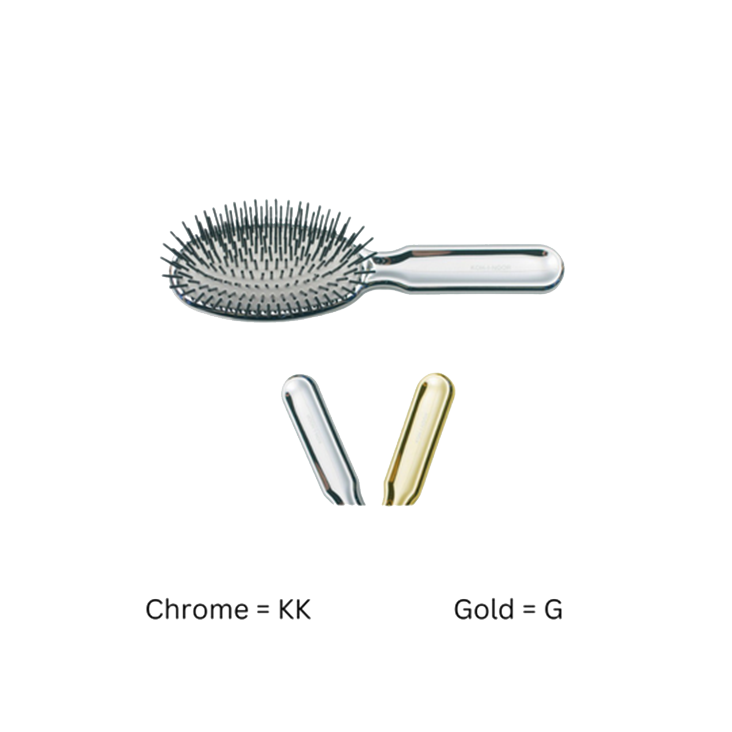 Metallic Pneumatic Oval Synthetic Pin Hairbrush