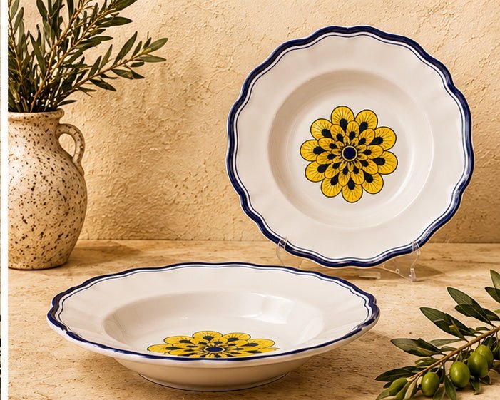 Stratificata 4-Piece Hand-Painted Italian Place Setting