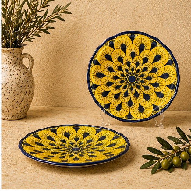 Stratificata Salad Plate | Hand-Painted Italian Salad Plate from Deruta