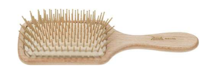 Janeke Wooden Paddle Brush – Anti-Static Beech Wood Brush for Long Hair & Extensions