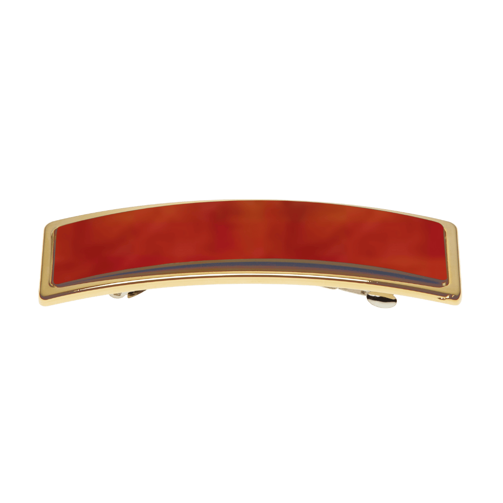 Janeke Gold-Rimmed Hair Barrette – Tortoiseshell Hair Clip