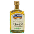 Bottle of Delallo Organic Unfiltered Extra Virgin Olive Oil on a white background