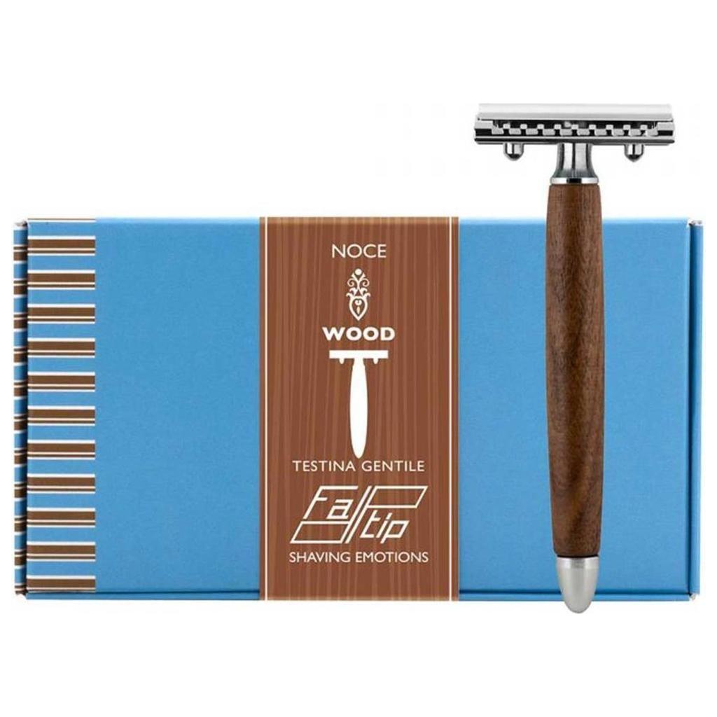 Fatip Double Edge Safety Razor Walnut Wood Noce
