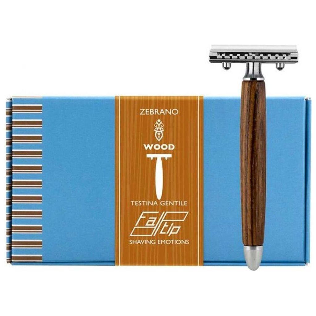 Fatip Double Edge Safety Razor Wood Zebrano