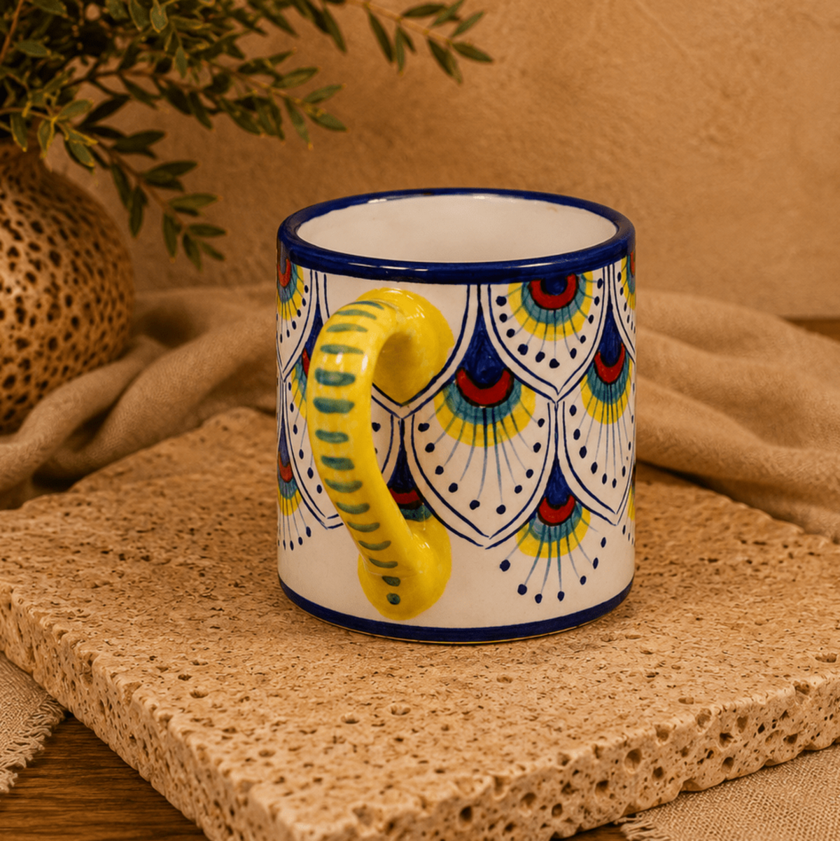 Intreccio Hand-Painted Italian Coffee & Tea Mug