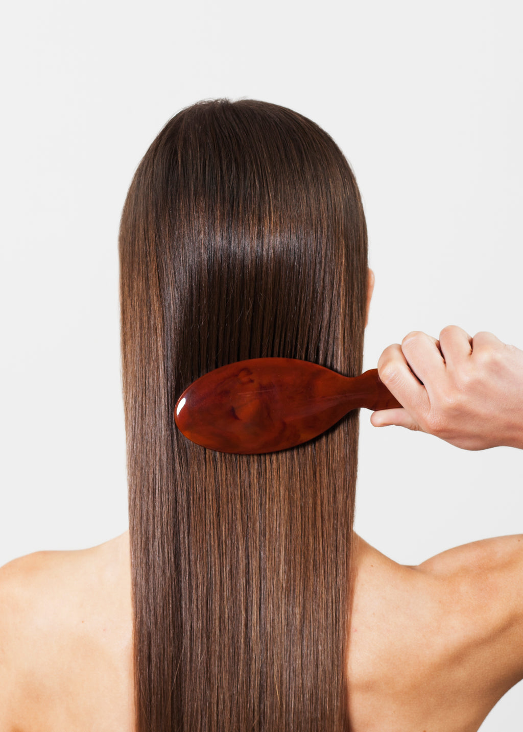 Janeke Tortoiseshell Oval Hair Brush – Gold Pin Detangling Brush