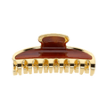 Janeke Large Gold-Rimmed Hair Claw Clip – Tortoiseshell Claw Clip