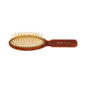 Janeke Tortoiseshell Oval Hair Brush – Gold Pin Detangling Brush
