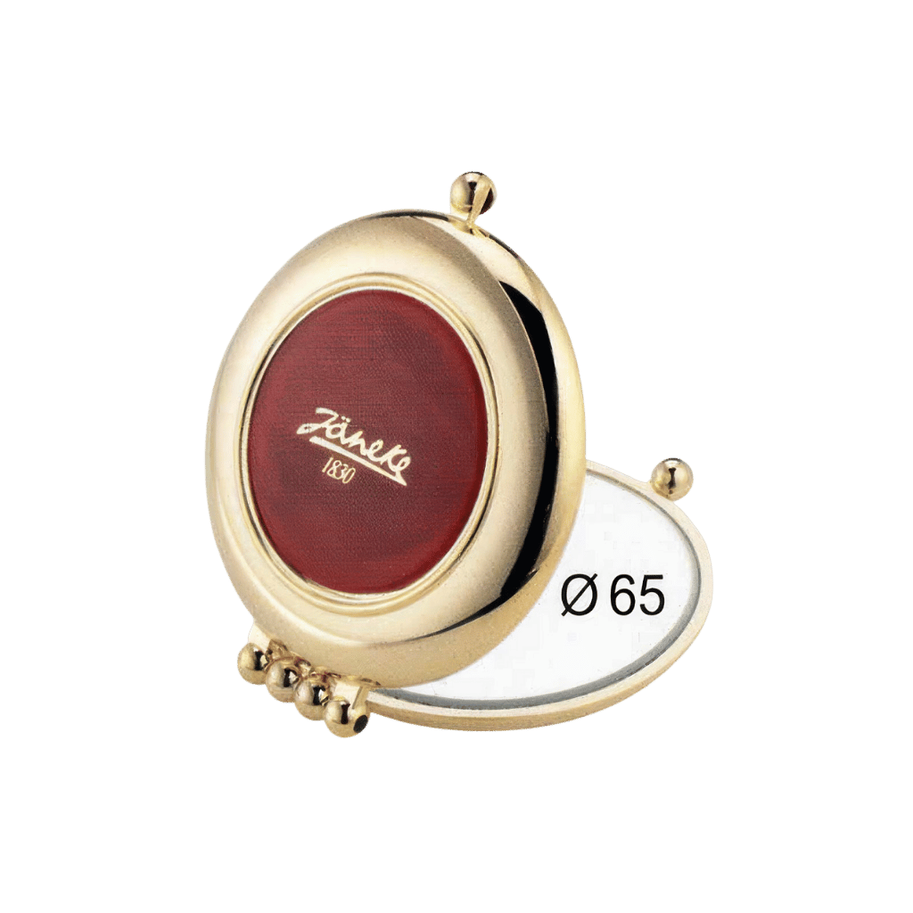 Janeke Gold Compact Handbag Mirror – Double-Sided Tortoiseshell Purse Mirror