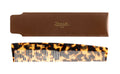 Janeke Tokyo Close-Tooth Comb with Leather Case – Portable Purse Comb for Fine Hair