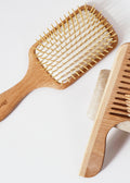 Janeke Wooden Paddle Brush – Anti-Static Beech Wood Brush for Long Hair & Extensions